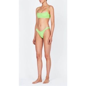 Triangl Bikini Top, XXS, Mica Lime Sparkle, like new